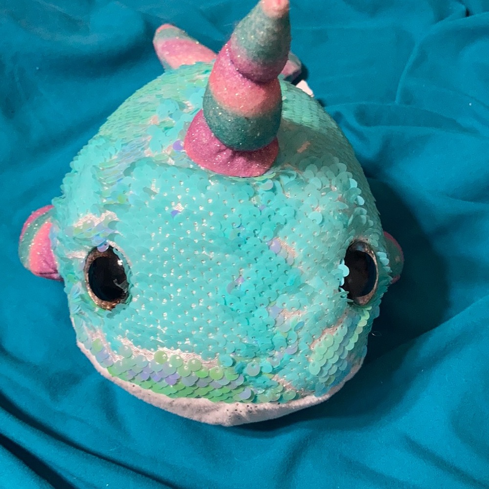 Sweet Narwhal Unicorn Plush Fish 💕 🐠